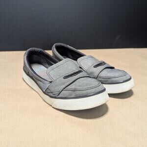 Nike 6.0 Balsa Loafers SB Sneakers Slip On Shoes Canvas Gray Womens 9 Skateboard